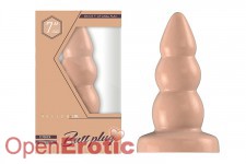 Buttplug - Rubber - 7 Inch - Model 6 - Flesh 