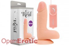 Get Real Vibrating - 6 Inch - Flesh 