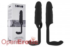 No. 38 - Stretchy Penis Extension and Plug - Black 