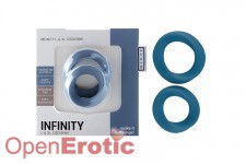 Infinity - L and XL Cockring - Blue 