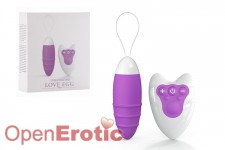 7 Speed Silicone Love Egg - Purple 