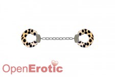 Furry Ankle Cuffs - Cheetah 