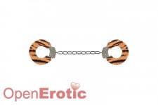 Furry Ankle Cuffs - Tiger 