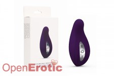 Rechargeable 7 Speed Silicone Lay-On Vibe - Purple 