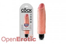 6 Inch Vibrating Stiffy - Skin 