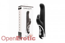 Fadey - Rechargeable Rabbit Vibrator - Black 