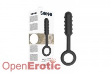 No. 61 Dildo with Metal Ring - Black 