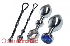 Alu Cock-Grip Set groß - Chrome 