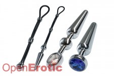 Alu Cock-Grip Set mittel - Chrome 