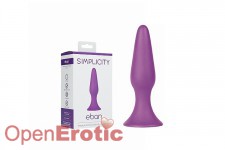 Eban - Medium Conical Butt-Plug - Purple 