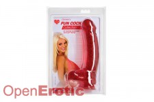 Carmens Fun Cock Collection - 8 Inch - Red Glitter 