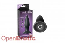 Small Rechargeable Anal Plug - Black 