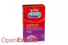 Durex Gefühlsecht Extra Feucht Kondome 10er 