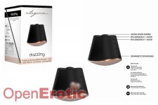 Rotating and Vibrating Clitoral Stimulator - Dazzling - Black 