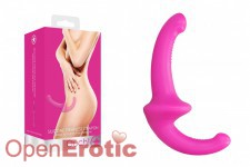 Silicone Strapless Strapon - Pink 