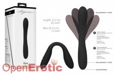 Double Ended Vibrator - Flex - Black 