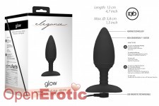 Heating Anal Butt Plug - Glow - Black 