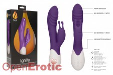 Ignite - Rechargeable Heating G-Spot Rabbit Vibrator - Purple 