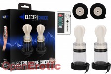 Electro Nipple Suckers - Transparent 