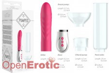 Twister - 4 in 1 Rechargeable Couples Pump Kit - Pink 