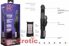 Thrusting Rabbit Vibrator - Black 