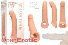 Penis Extender with Rings - 22 cm - Flesh 