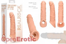 Penis Extender with Rings - 21 cm - Flesh 